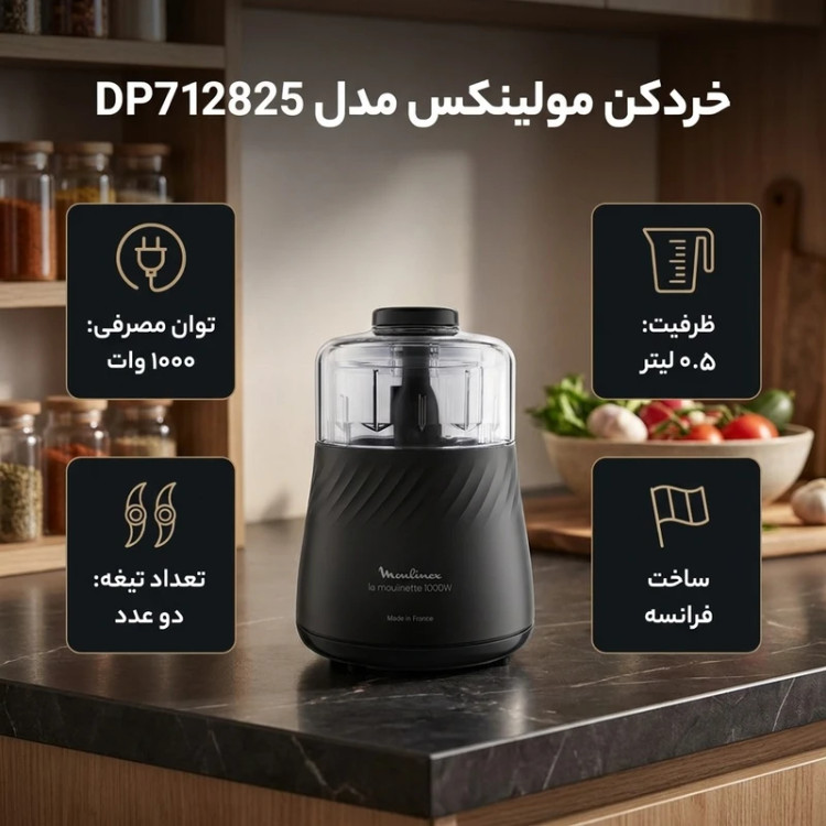 خردکن مولینکس مدل DP7128 ظرفیت ۰.۵